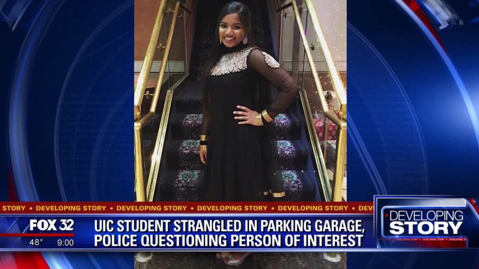 University of Illinois Chicago student Ruth George was found murdered in a campus garage on Saturday.