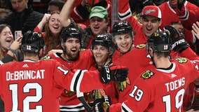 Blackhawks stop a four-game slide by holding off Wild 5-3