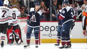 Rantanen leads Avs past Blackhawks 7-3