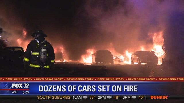 38 vehicles set on fire in Gresham, West Pullman
