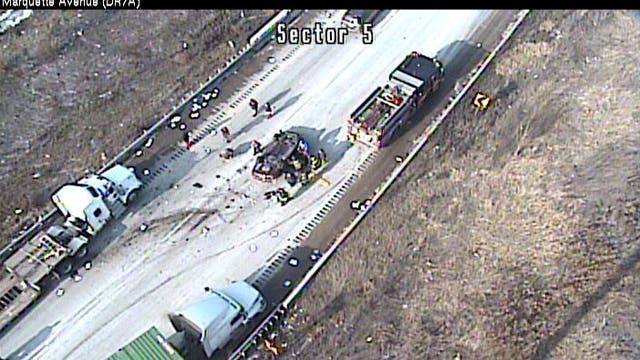 Person injured in rollover crash on inbound Dan Ryan