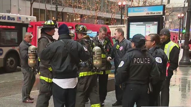 Blue Line trains resume service at Monroe, Jackson after authorities determine suspicious powder to be cleaning solution