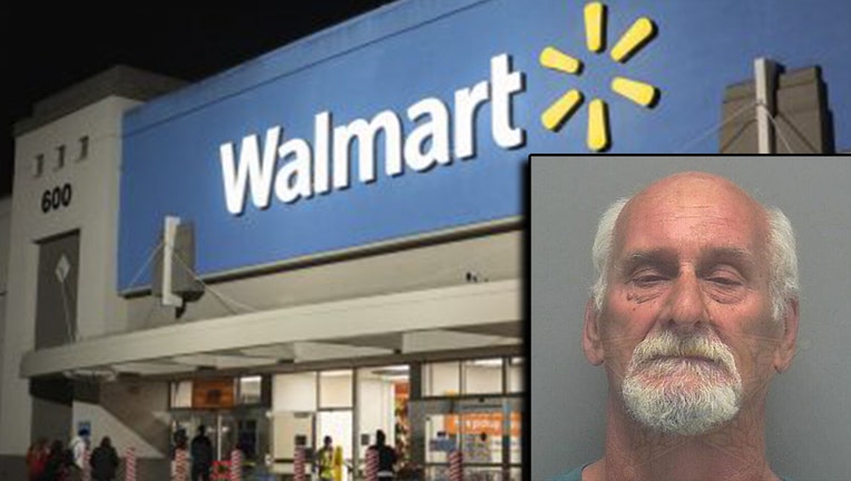 Cape Coral Police say Henry Harvey (inset) punched a customer 
