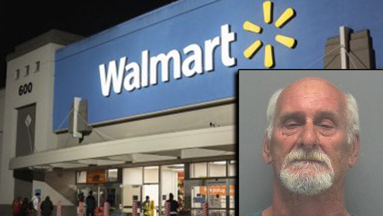 Cape Coral Police say Henry Harvey (inset) punched a customer