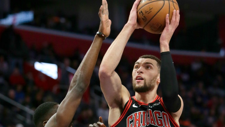 Zach LaVine of the Chicago Bulls