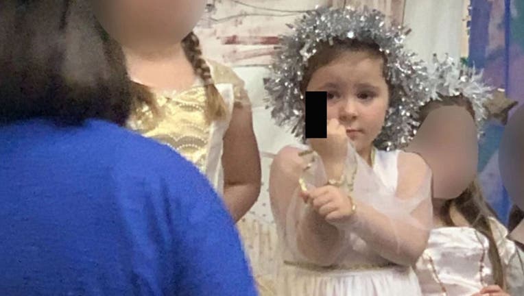 The 5-year-old girl was apparently just trying to let her mother know that she had a hangnail.