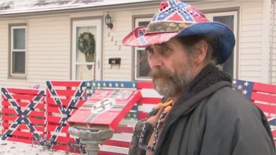 Iowa man says his swastikas and confederate symbols are not racist