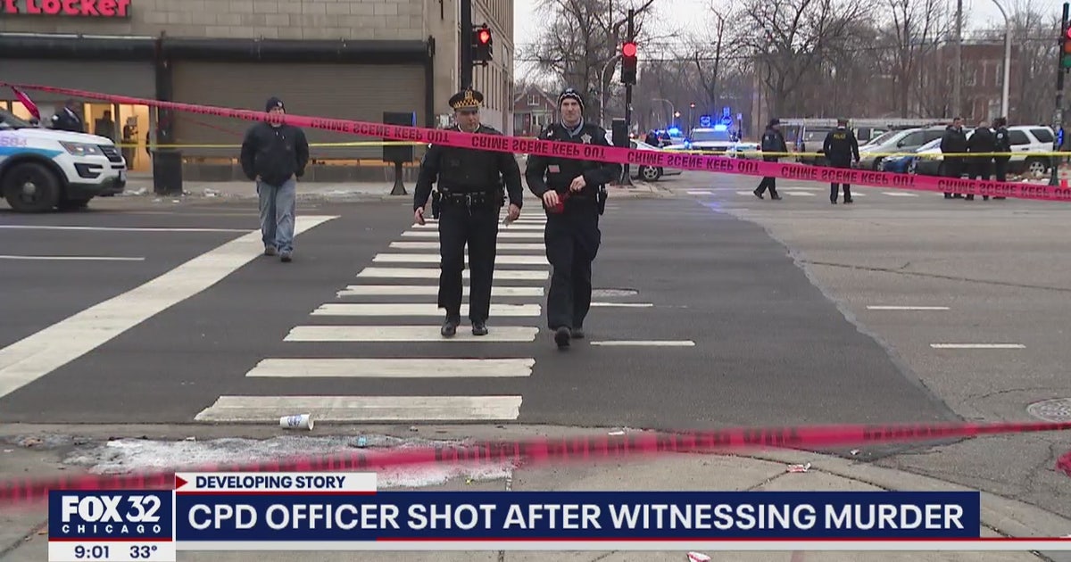 Chicago police officer shot after witnessing murder in West Garfield ...