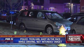 Police: Teen girl shot in the face while driving to family member's home