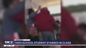 Video shows violent fight, stabbing between students at suburban high school