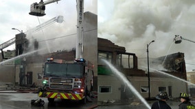 Fire rips through church in Roseland, destroying food pantry