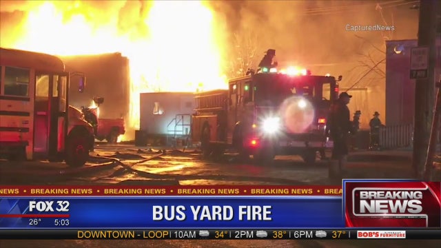 Fire near bus yard prompts HazMat response in Gresham