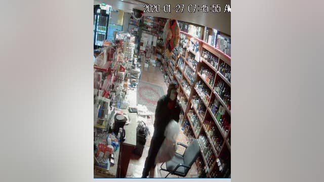 Police ask for public’s help nabbing ‘not so graceful burglar’ seen on video falling from ceiling