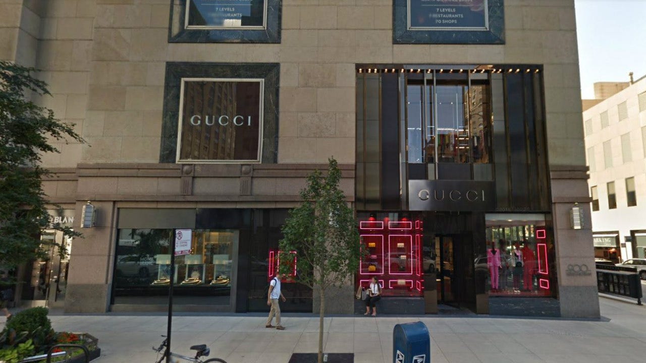Professor parallel favorit Gucci store robbed on Mag Mile, continuing string of high-end retail crime