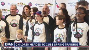 Chicago area kids fighting for their lives get flown to Arizona for Cubs spring training