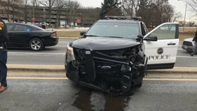 3 arrested after crash with Rosemont police squad car that injured officer