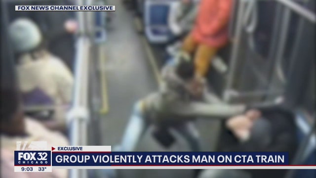 Video captures man being attacked by 11 teens on the CTA