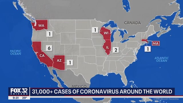 Coronavirus has infected more than 31,400 people globally