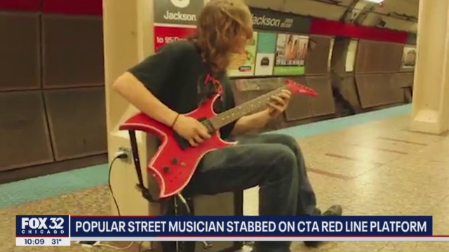 Street performer stabbed on Red Line platform at Jackson; woman in custody