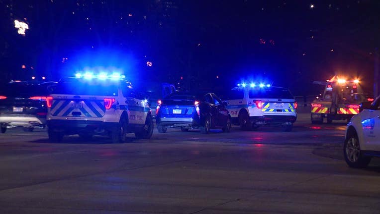 Person hit by car on Lake Shore Drive