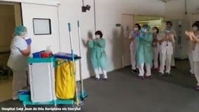 Cleaning staff at Barcelona hospital thanked with round of applause