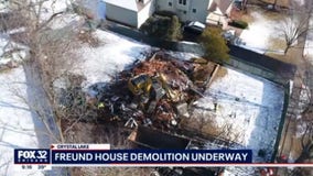 Demolition begins at Chicago-area house where AJ Freund was killed