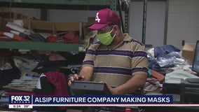 Suburban Chicago furniture company making facemasks amid COVID-19 outbreak