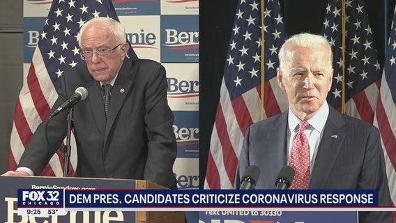 Joe Biden, Bernie Sanders blast Trump amid coronavirus concerns