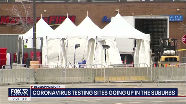 Suburbs ramp up drive-thru testing sites for COVID-19