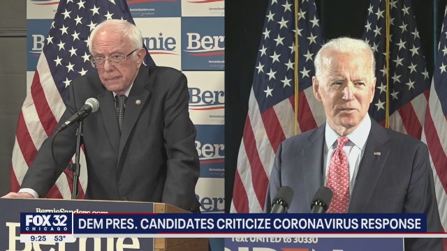 Joe Biden, Bernie Sanders blast Trump amid coronavirus concerns