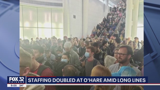 More coronavirus screeners added at O'Hare after long lines caused health concerns