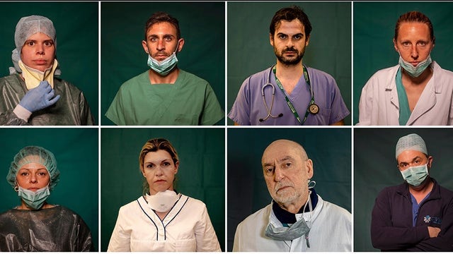 Italy's front-line coronavirus heroes, in portraits