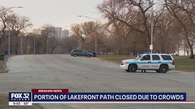 Chicago police clear lakefront on North Side amid social distancing concerns