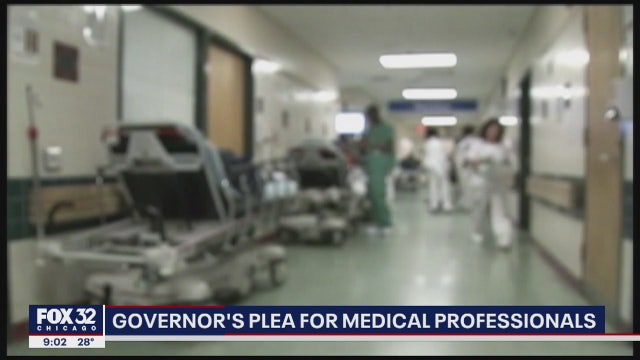 With 753 cases in Illinois, governor asks for retired doctors and nurses to return to work