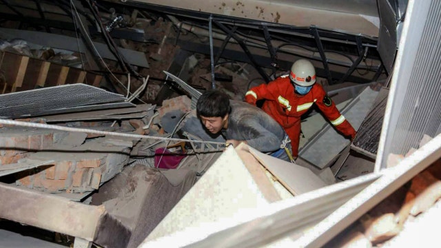 Chinese hotel used to observe coronavirus contacts collapses