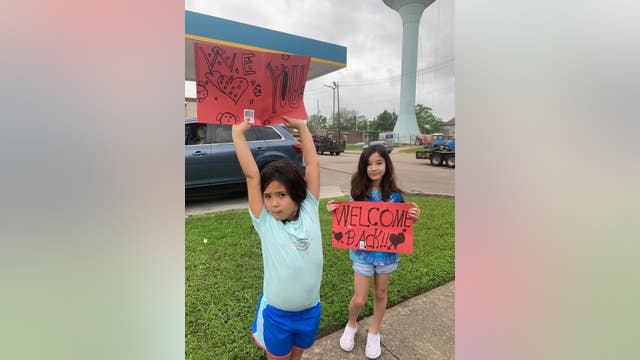 Girl returns home from cancer treatment to surprise parade in her neighborhood