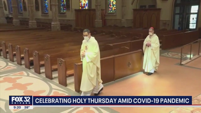 Churches empty on Holy Thursday as worshipers stay home due to COVID-19