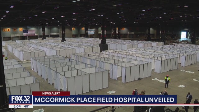 Thousands of beds for COVID-19 patients ready at Chicago convention center
