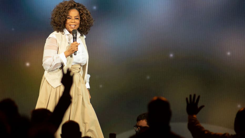 Oprah Winfrey speaks during Oprah's 2020 Vision: Your Life in Focus Tour presented by WW (Weight Watchers Reimagined) at Pepsi Center on March 07, 2020 in Denver, Colorado. 