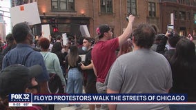 Protesters rally in downtown Chicago following death of George Floyd