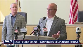 East Peoria mayor planning to reopen city on Friday