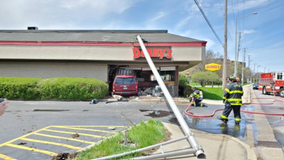 5 hurt after SUV crashes into Denny’s in Arlington Heights