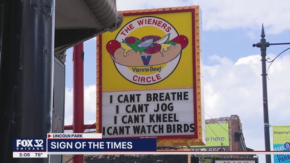 The Wieners Circle changes sign to make statement following George Floyd's death