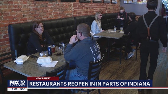 Restaurants, other businesses reopen in parts of Indiana