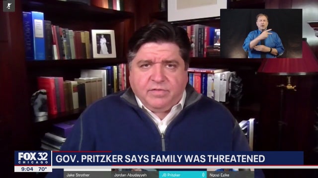 Governor Pritzker says he and his family have been threatened amid COVID-19 pandemic