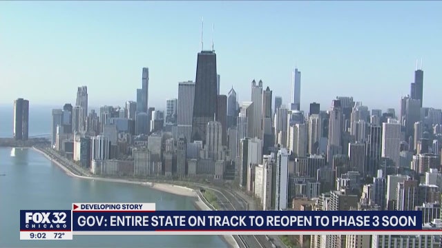 Cook County has most virus cases nationwide as Illinois on track to move into Phase 3 of reopening plan