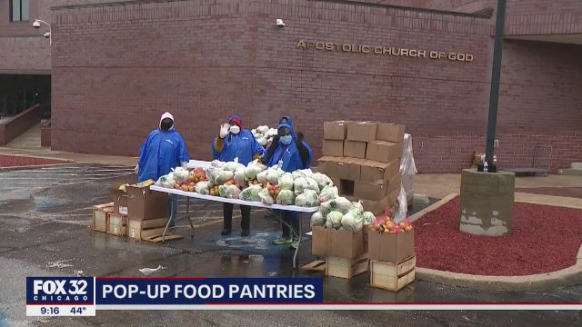 Pop-up food pantries serving Chicago neighborhoods hard-hit by COVID-19