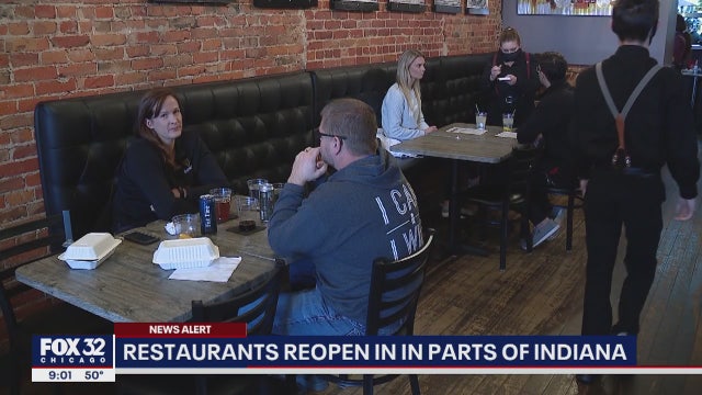 Restaurants, other businesses reopen in parts of Indiana