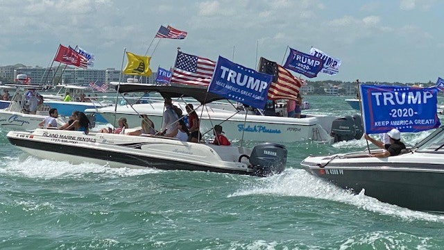 Trump supporters set sail on Pinellas County waters for flotilla