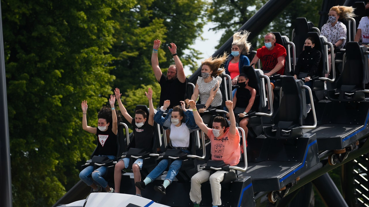 Roller coaster tests show that masks stay on even on the craziest